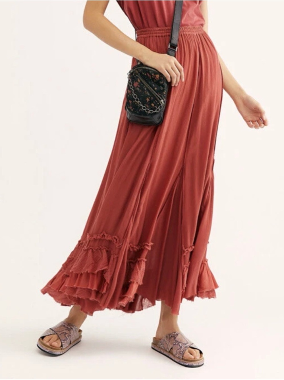 FP ONE CYPRESS RUFFLE SKIRT (L)